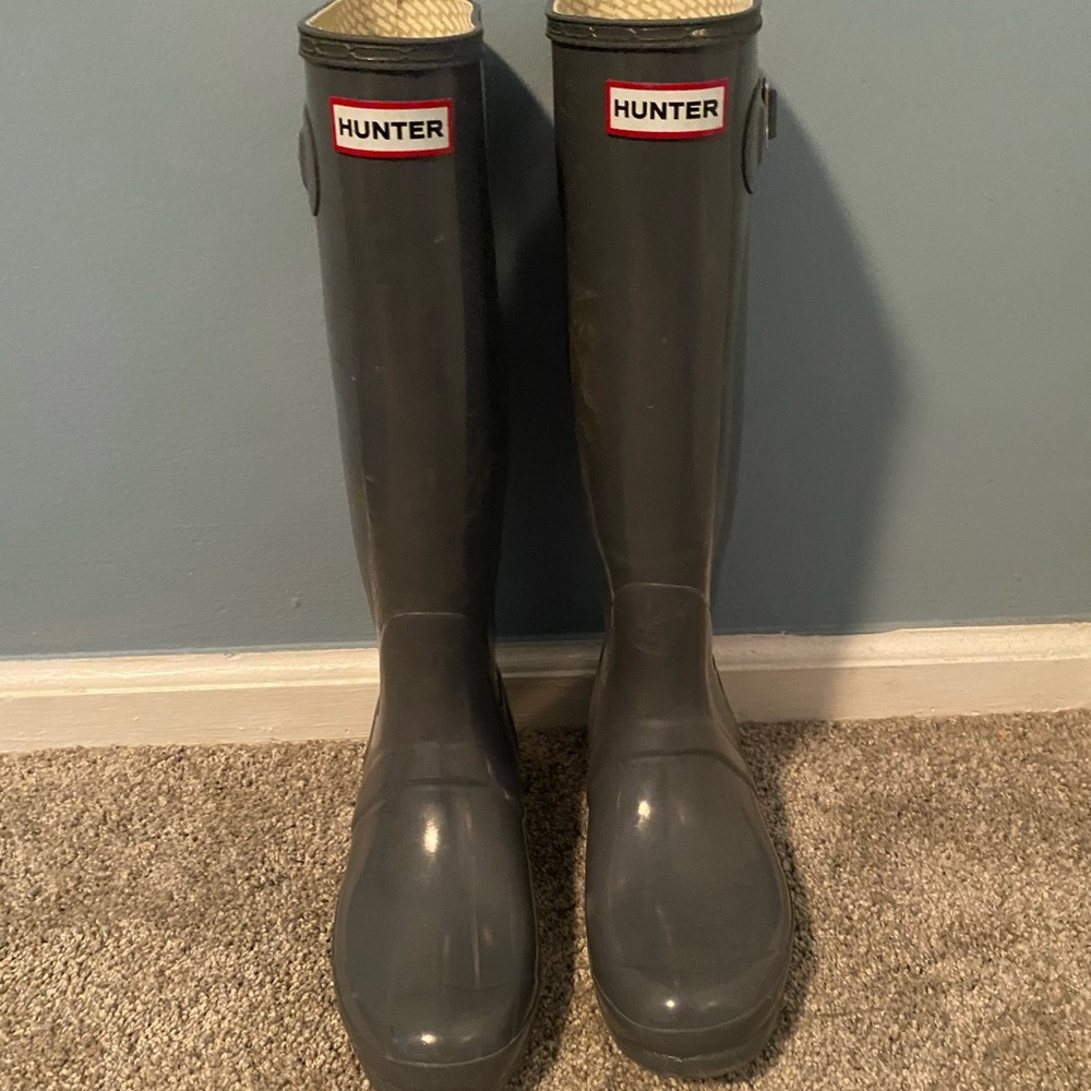 Gray Hunter Boots